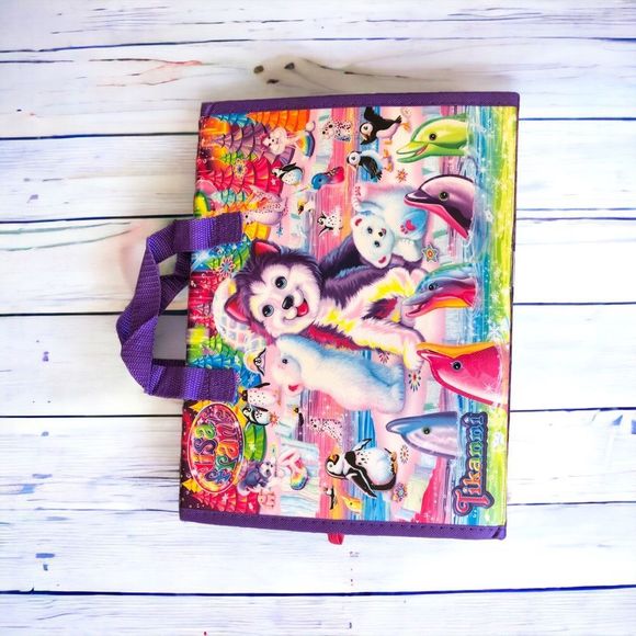 Lisa Frank | Office | Lisa Frank Tri Fold Portfolio Art Sticker Case ...